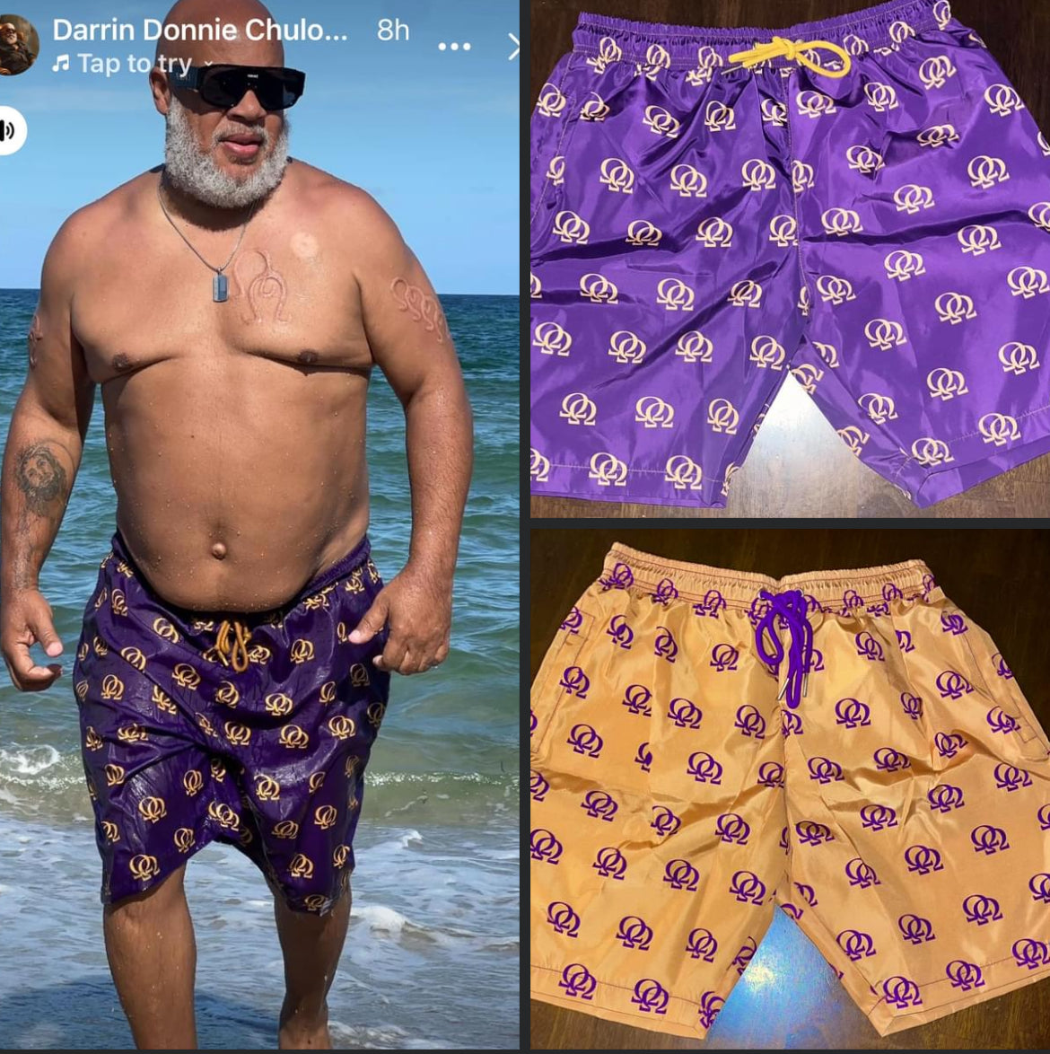 Big Bruhz collection Double Hook multi-use shorts