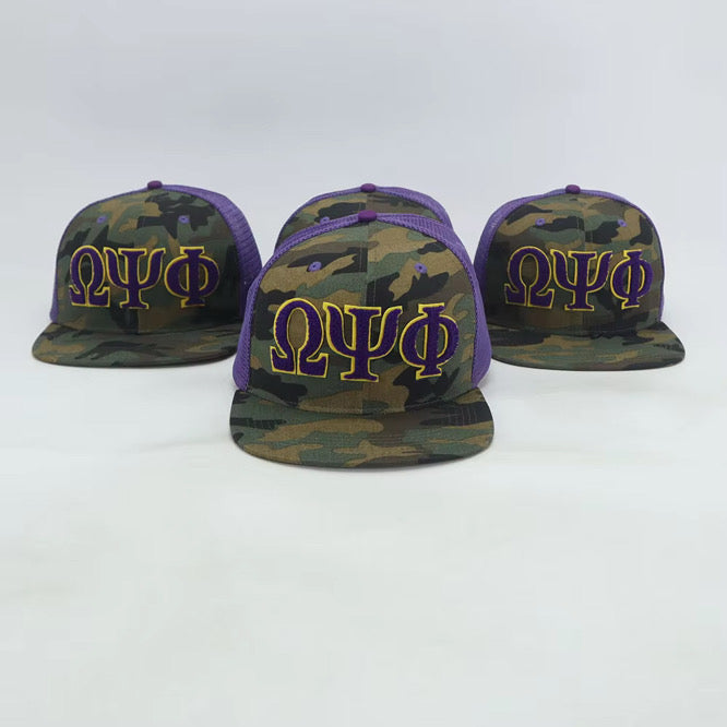 Omega Psi Phi Netback Trucker(Camo Front)