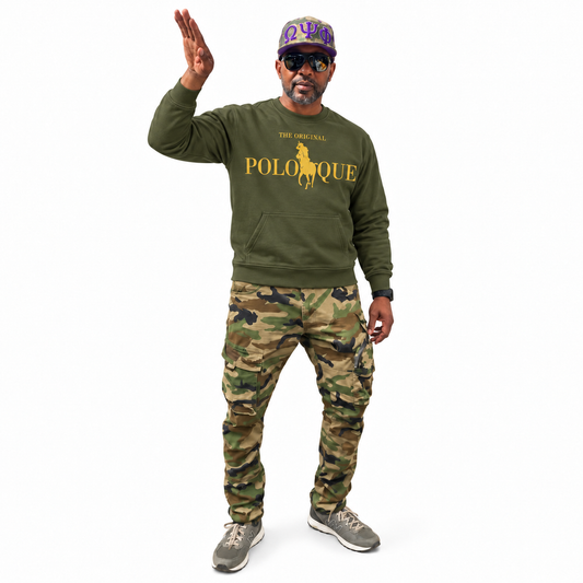Polo Que crewneck(Graphic Print)