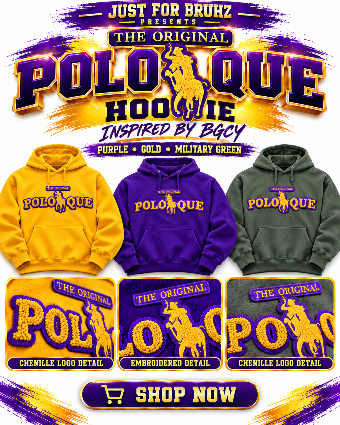 BGCY Classic Chenille Logo Hoodie
