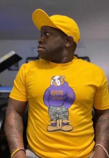 Big Screen Print Que Dawg Logo