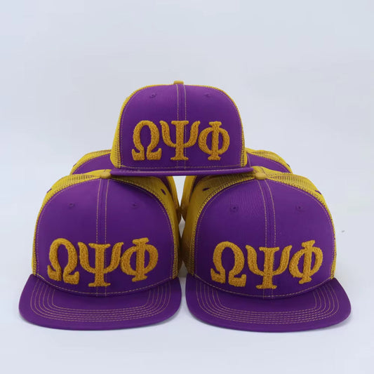 Omega Psi Phi Netback Trucker(Gold Back)
