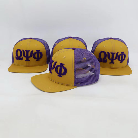 Omega Psi Phi Netback Trucker(Purple Back)