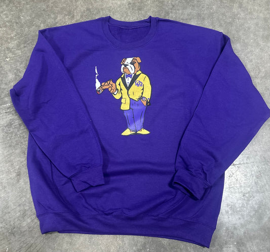 Screen printed logo Cigar Bruh Crewneck Sweatshirt