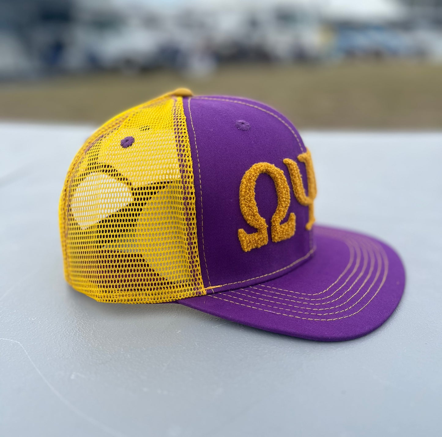 Omega Psi Phi Netback Trucker(Gold Back)