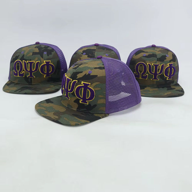 Omega Psi Phi Netback Trucker(Camo Front)
