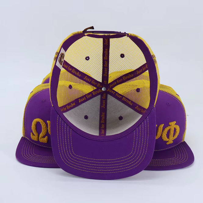 Omega Psi Phi Netback Trucker(Gold Back)