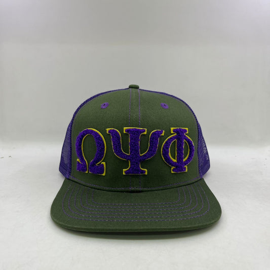 Omega Psi Phi Netback Trucker(Green)