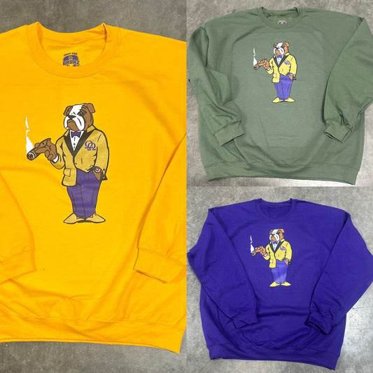 Screen printed logo Spote Coat  Bruh Crewneck Sweatshirt