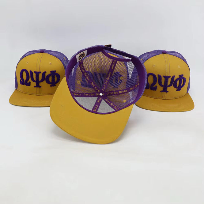 Omega Psi Phi Netback Trucker(Purple Back)