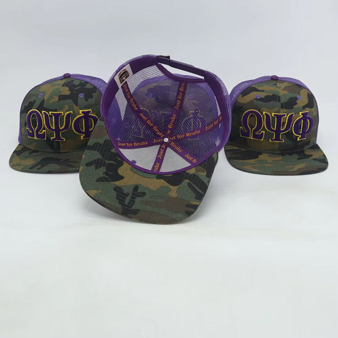 Omega Psi Phi Netback Trucker(Camo Front)
