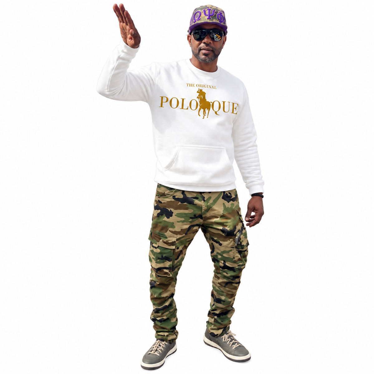 Polo Que crewneck(Graphic Print)