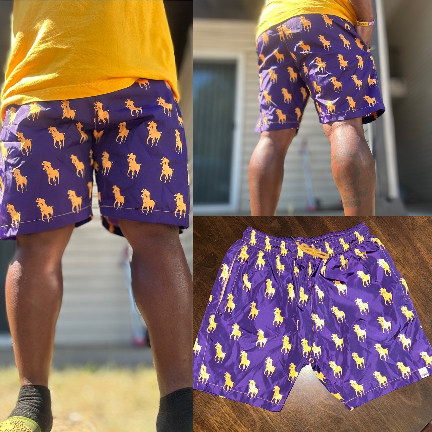 The BGCY All over print multi-use shorts