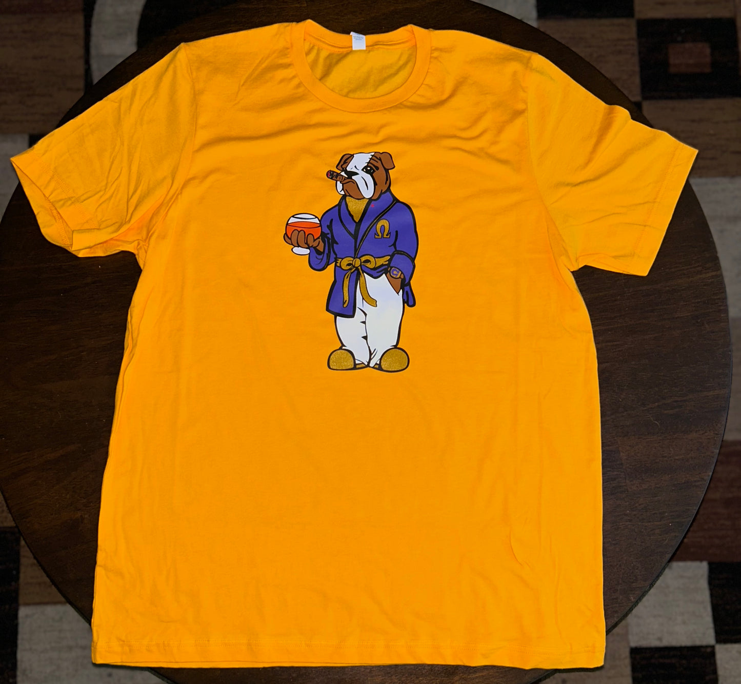 Screen printed Lounge Robe Bruh tee