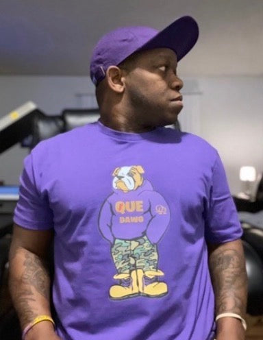 Big Screen Print Que Dawg Logo