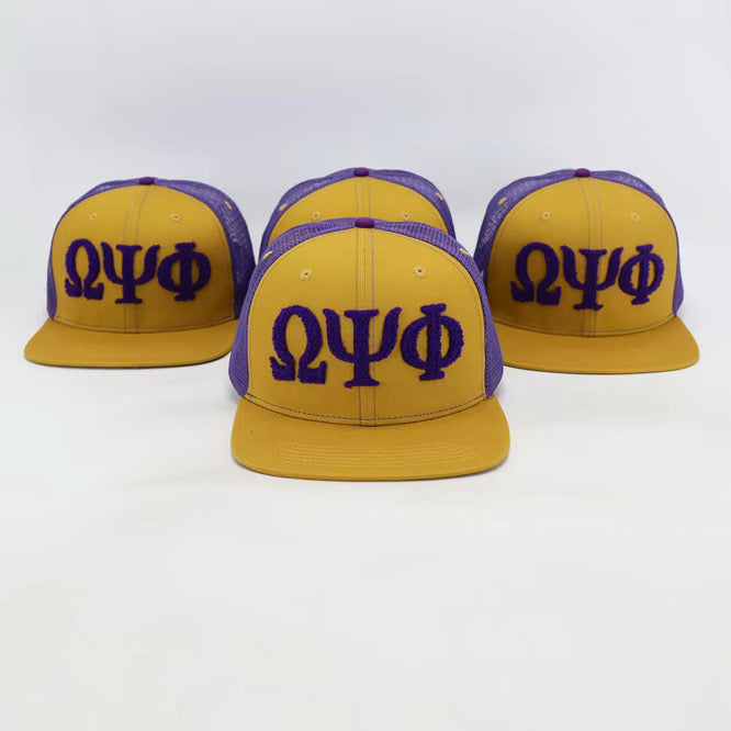 Omega Psi Phi Netback Trucker(Purple Back)