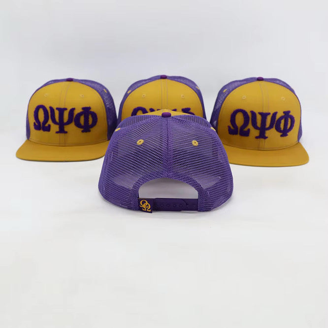 Omega Psi Phi Netback Trucker(Purple Back)