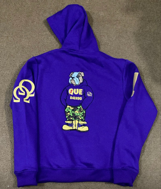 Ace Dawg Chenille Logo Que Dawg Hoodie
