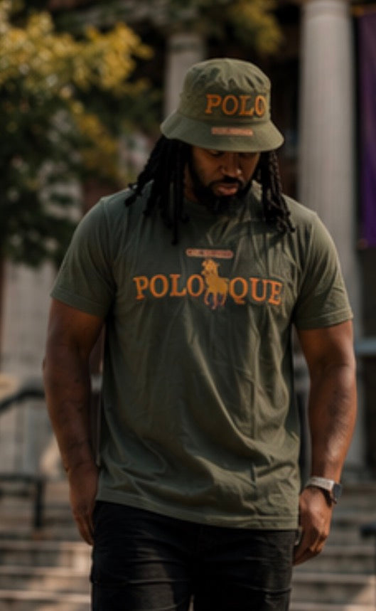 BGCY Chenille Logo Bucket Hat and T-Shirt Combo