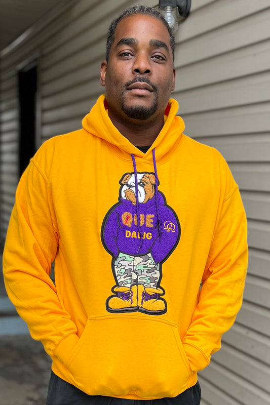 Chenille Logo Que Dawg Hoodie