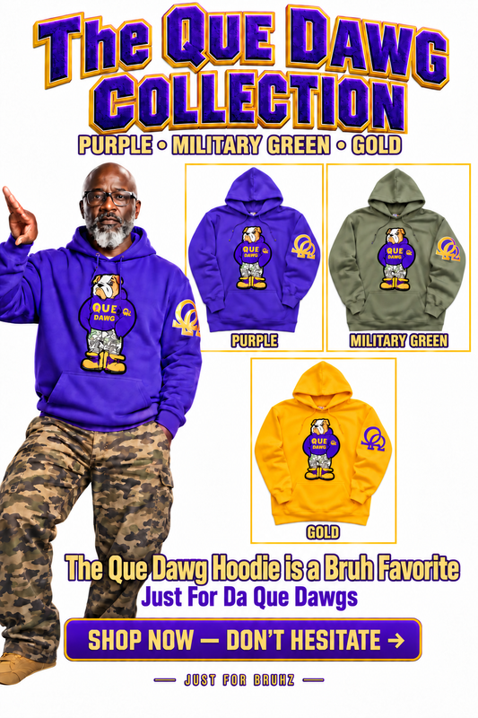 Chenille Logo Que Dawg Hoodie