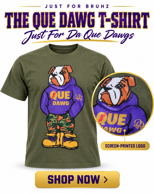 Big Screen Print Que Dawg Logo