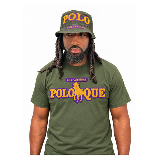 BGCY Chenille Logo Bucket Hat and T-Shirt Combo