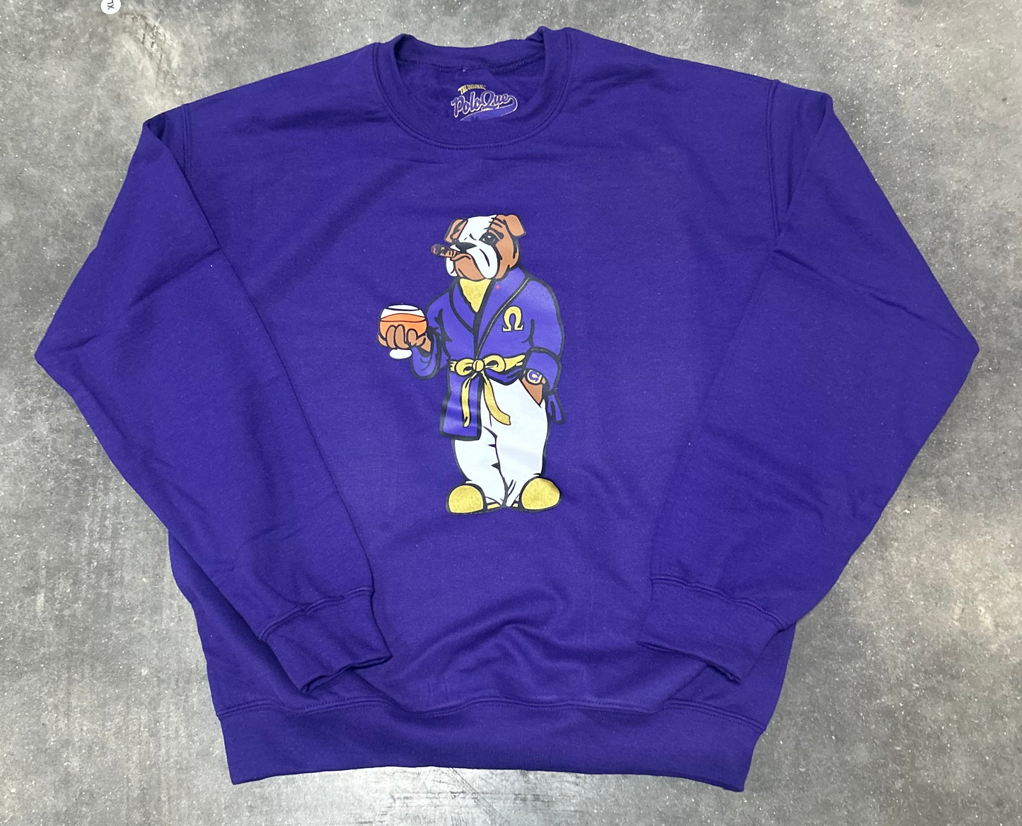 Screen printed logo Lounge Robe Bruh Crewneck Sweatshirt