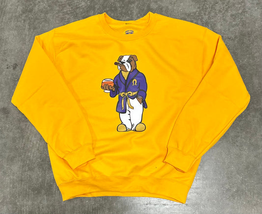 Screen printed logo Lounge Robe Bruh Crewneck Sweatshirt