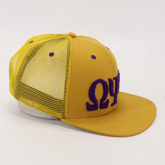 Omega Psi Phi Netback Trucker(All Gold)