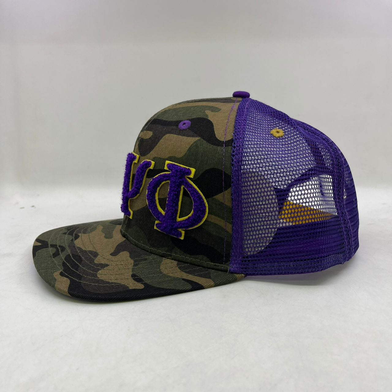 Omega Psi Phi Netback Trucker(Camo Front)